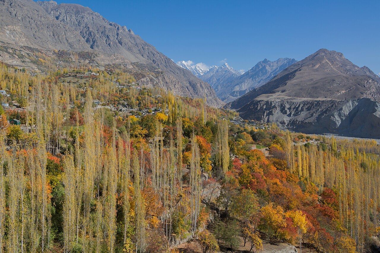 Autumn colours in Hunza valley